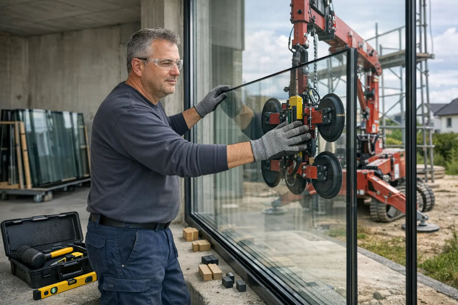 Glaser bei der Arbeit
