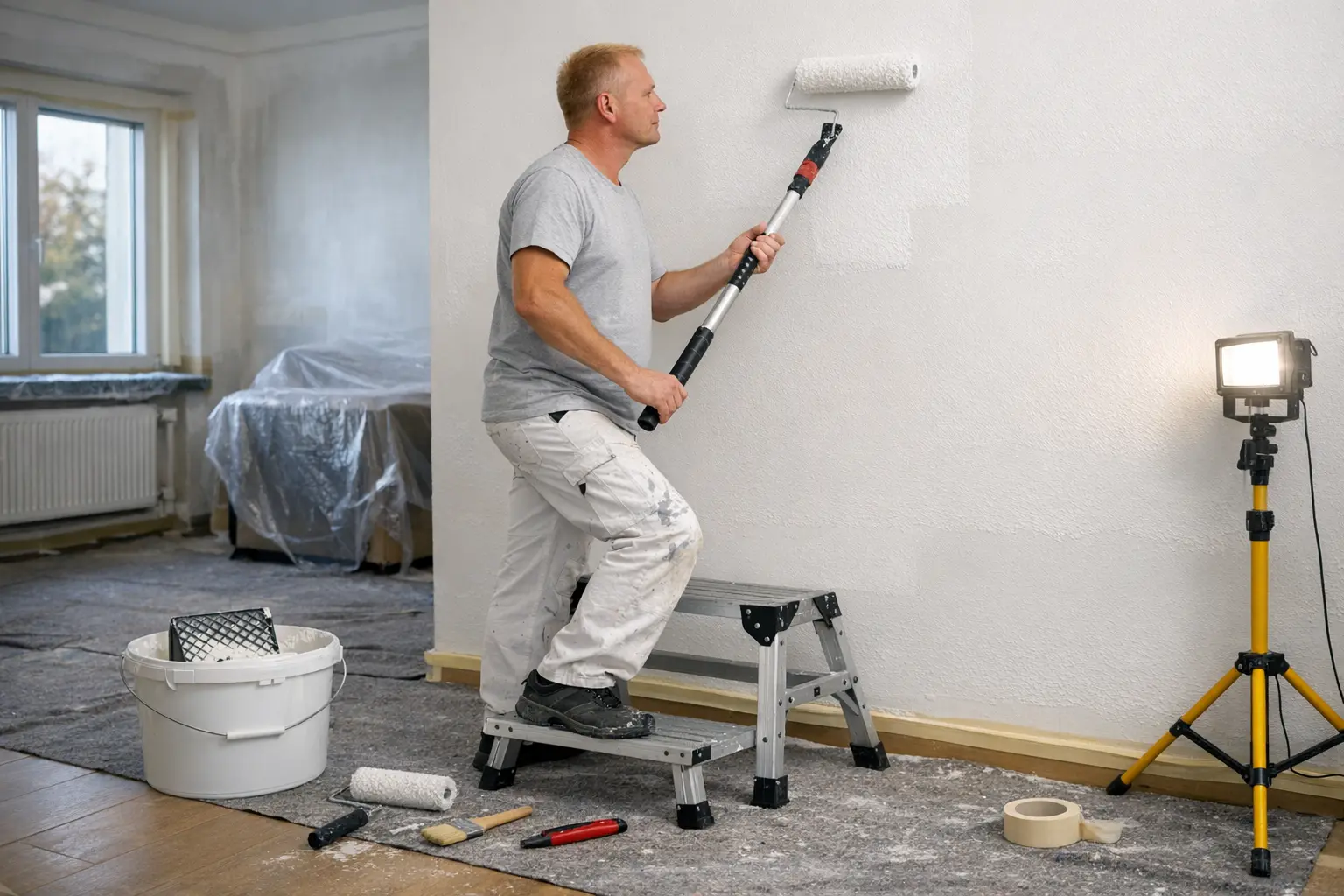 Maler bei der Arbeit